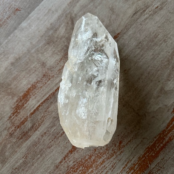 Lemurian Clear Quartz Large Crystal - Picture 4 of 12